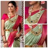 KP 4015 Soft Lichi Silk Cloth With Jacquard Work Saree Wholesale Market In Surat With Price